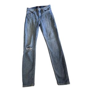Hudson Barbara Super Skinny Distressed Jeans 27